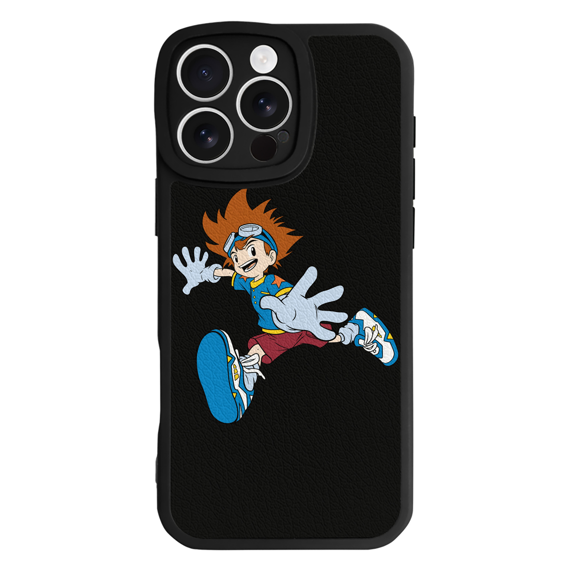 （画像用） Digimon デジタルモンスター/デジモン 【iPhone 16シリーズ対応】シリコンスマホケース（レザー調） 材質：シリコン
